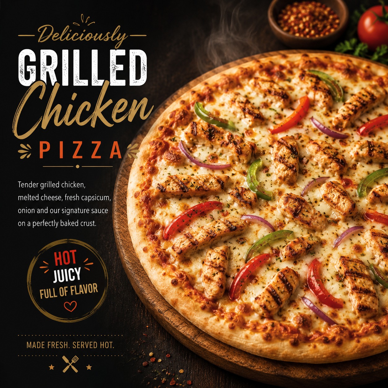 WhatsApp Image 2026-07-13 at 5.41.13 PM Grilled Chicken Pizza (Large) - Image 1